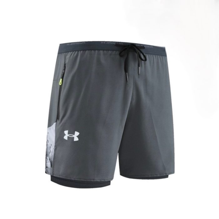 Short De Compression 2 en 1 Under Armour - Gris