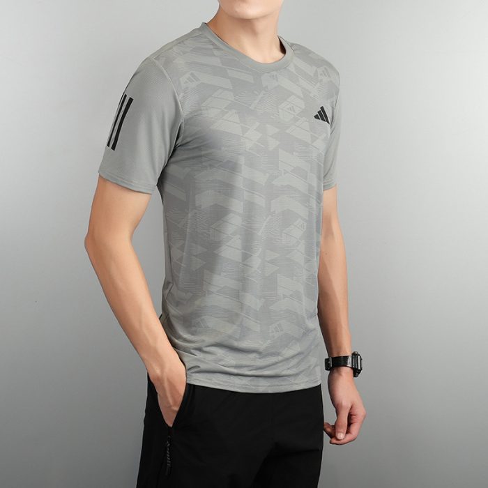 T-Shirt Adidas – Gris Motif