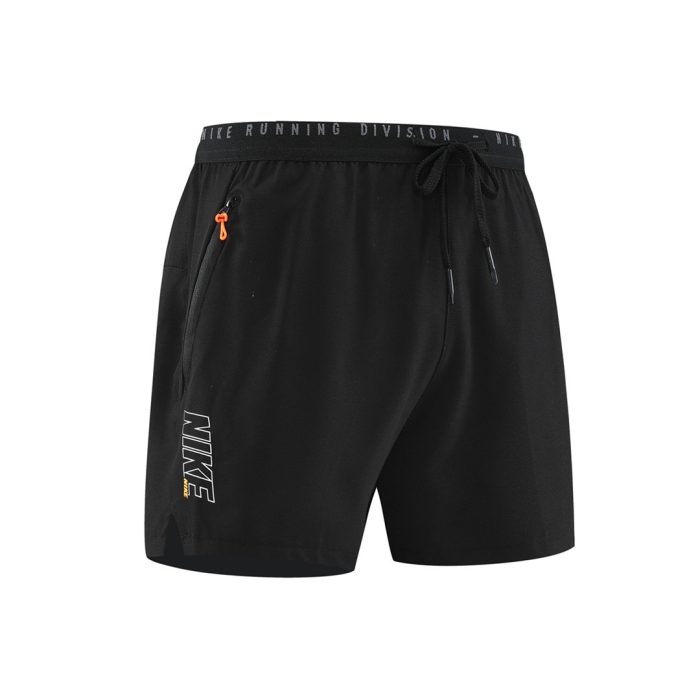 Short De Compression 2 en 1 Nike - Noir/Orange