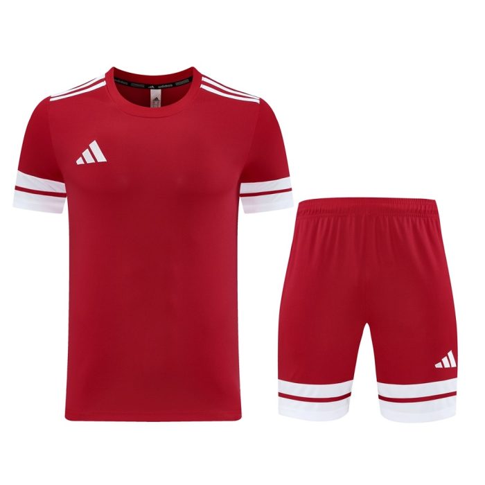 Ensemble Adidas - Rouge/Bande Blanc