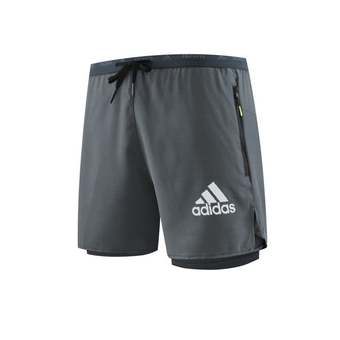 Short De Compression 2 en 1 Adidas - Gris