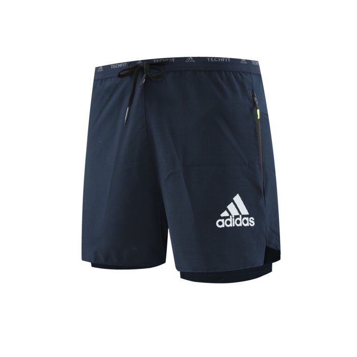 Short De Compression 2 en 1 Adidas - Bleu
