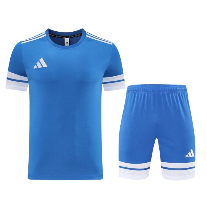 Ensemble Adidas - Bleu Ciel/ Bande Blanc