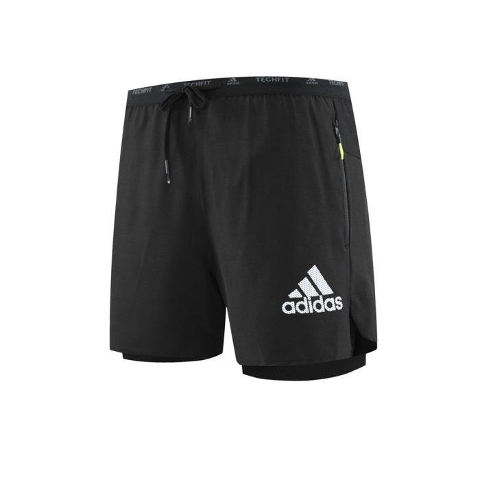 Short De Compression 2 en 1 Adidas - Noir