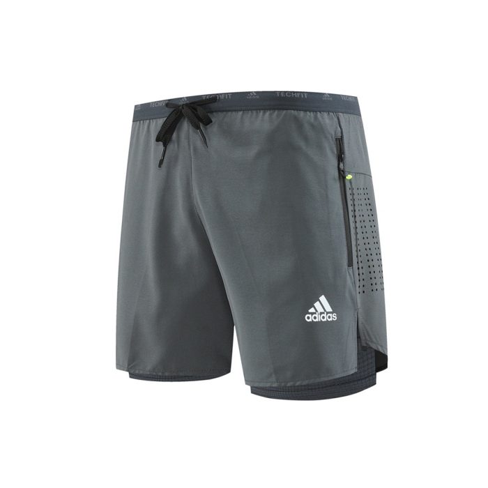 Short De Compression 2 en 1 Adidas - Gris