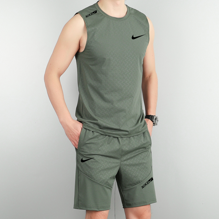 Ensemble Nike Sans Manche – Vert