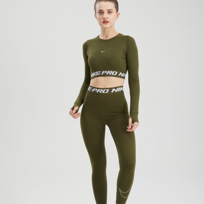 Ensemble Legging Nike - Vert