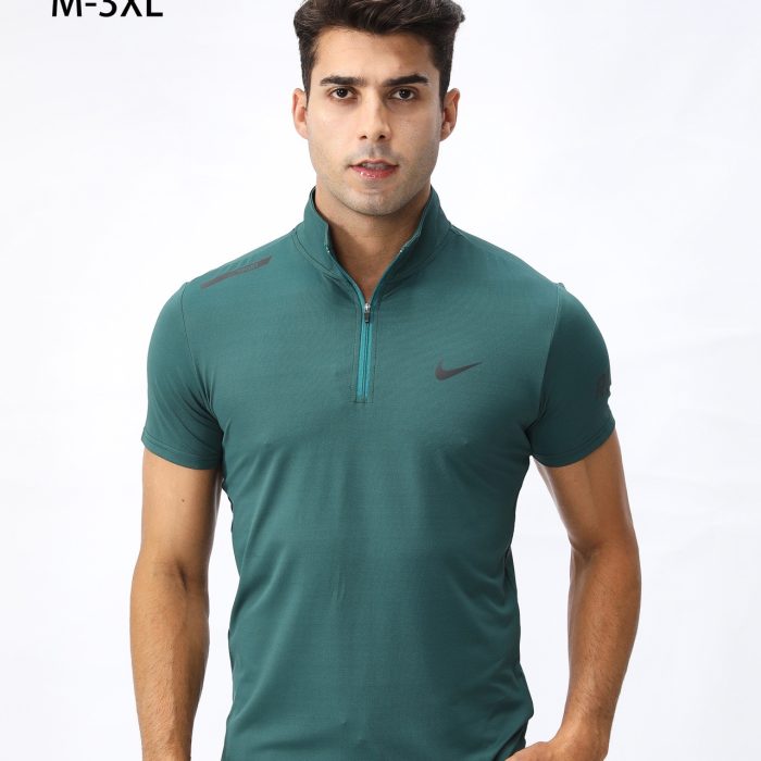 T-Shirt Nike 1/4 Zip - Vert