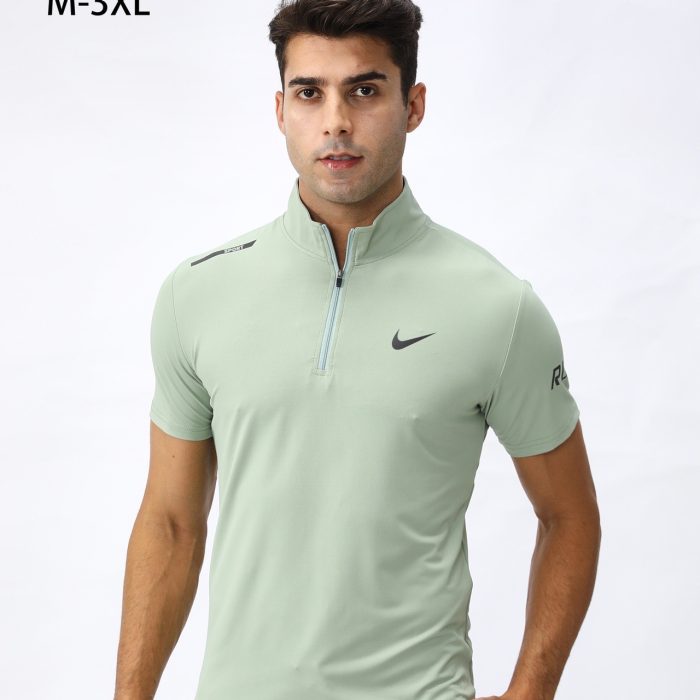 T-Shirt Nike 1/4 Zip - Vert Pastel