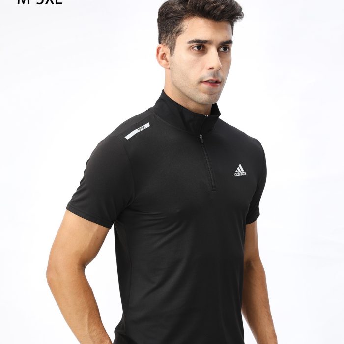 T-Shirt Adidas 1/4 Zip - Noir