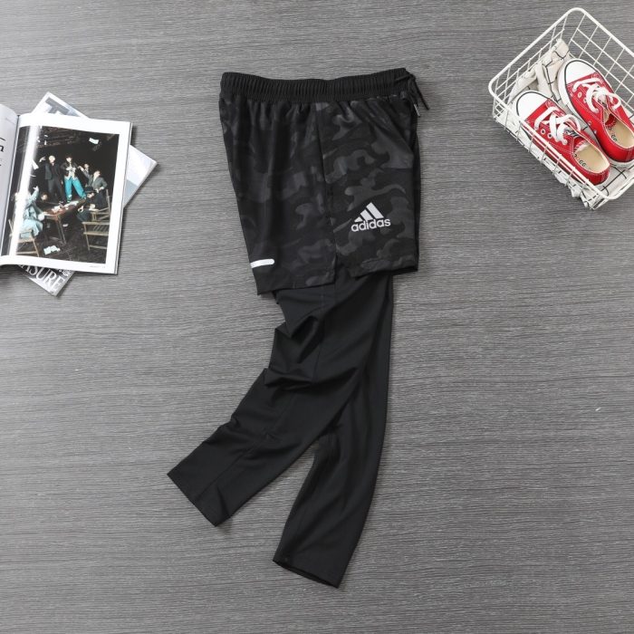 Short de Compression 2en1 Longues Adidas - Noir/Motif