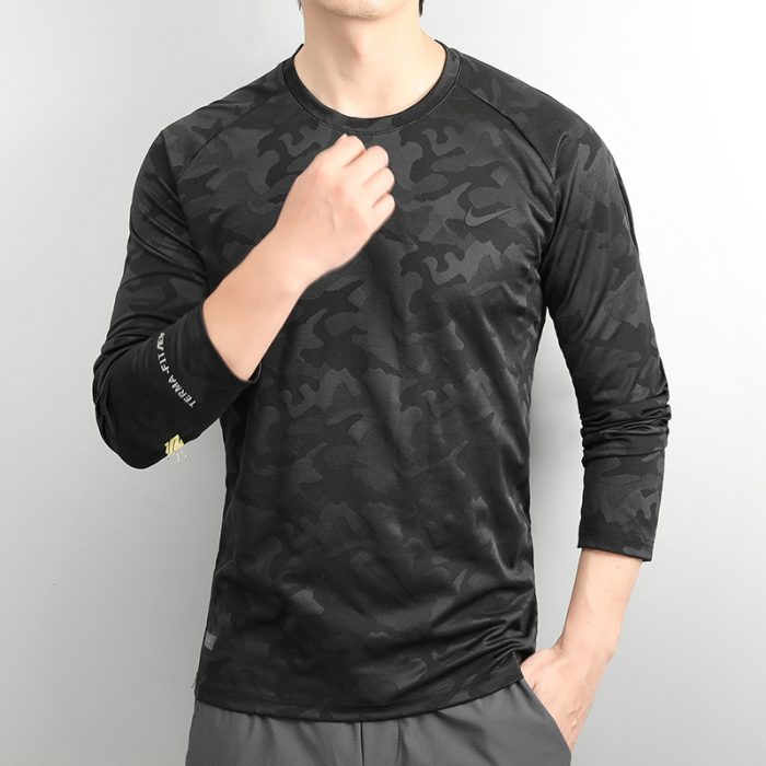 T-Shirt Nike Manches Longues – Noir/Motif