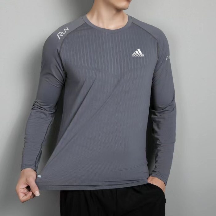 T-Shirt Adidas Manches Longues – Gris/Run