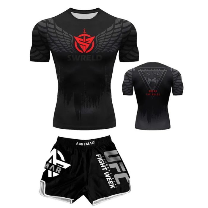 Ensemble demi Adhemar UFC - Noir