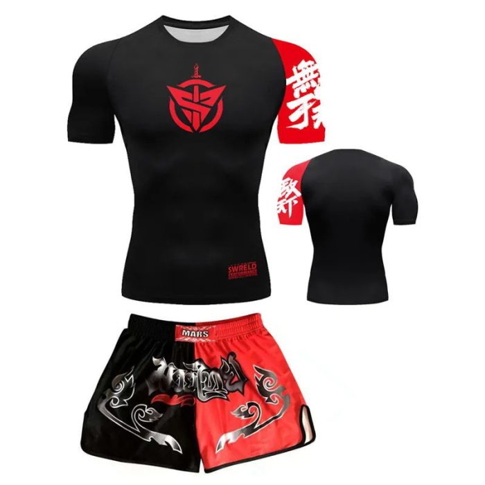 Ensemble demi MARS - Noir/Rouge