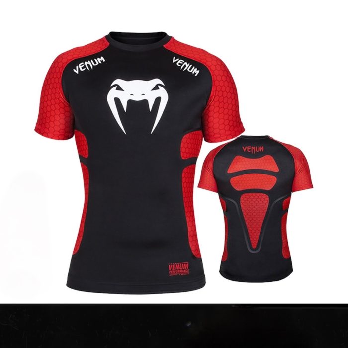 T-Shirt KickBoxing Venum Logo - Noir/Rouge